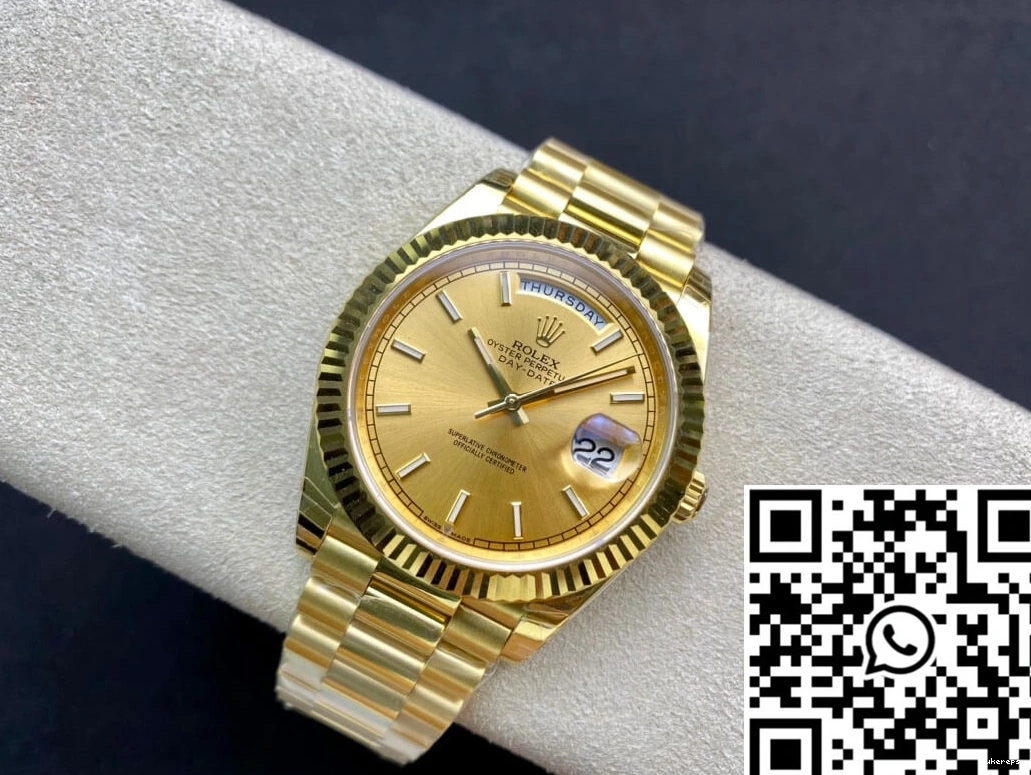 Gold M228238-0003 EW Dial Rolex Date Factory Day 40MM Premium 928 0820